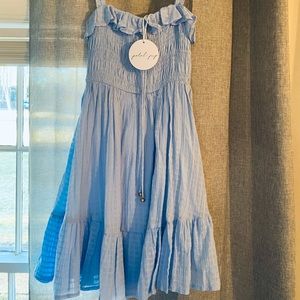 NEW Petal & Pup blue dress, never worn and tags attatched